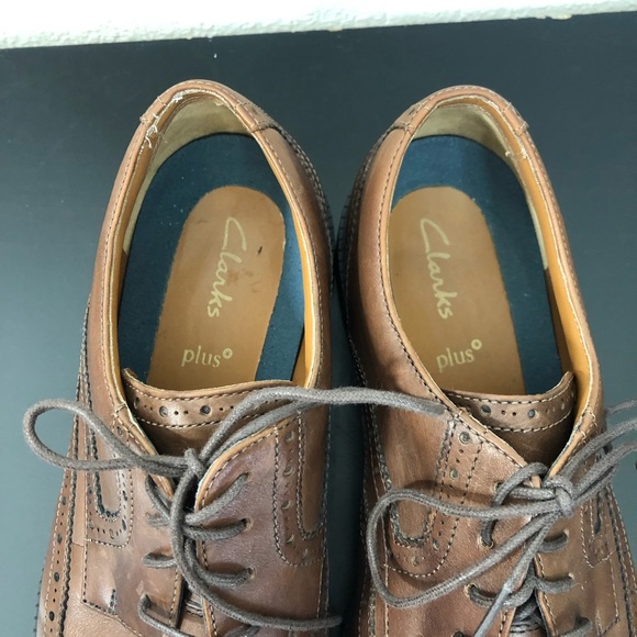Clarks Men’s Brown Leather Oxford Dress Shoes - Picture 3 of 8